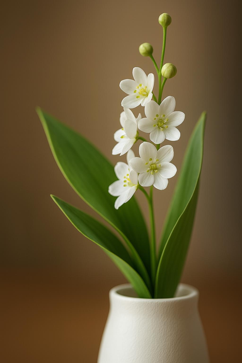 Brin de Muguet Artificiel en Tissu