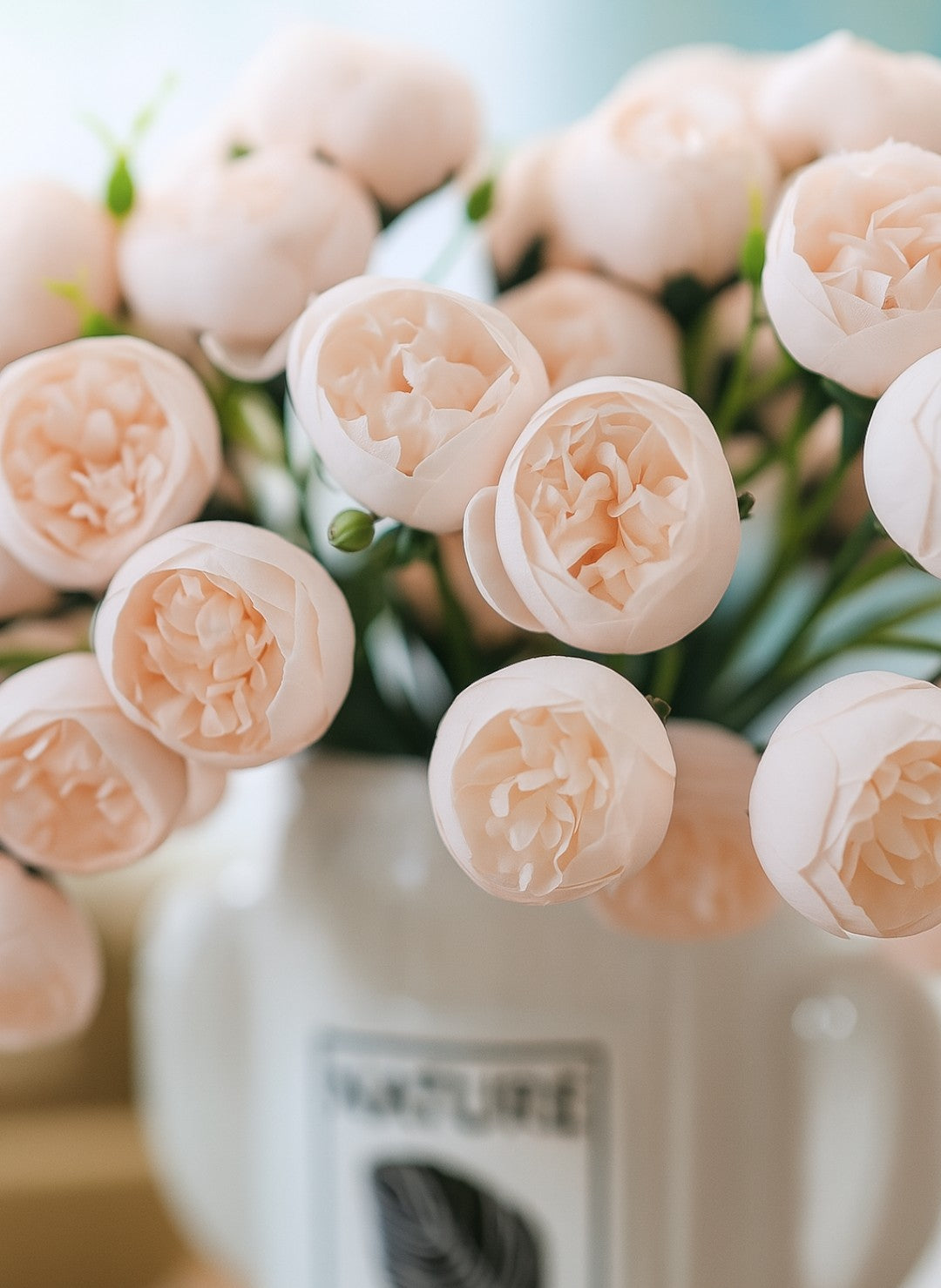 Bouquet de Pivoines Artificielles en Soie 27 têtes