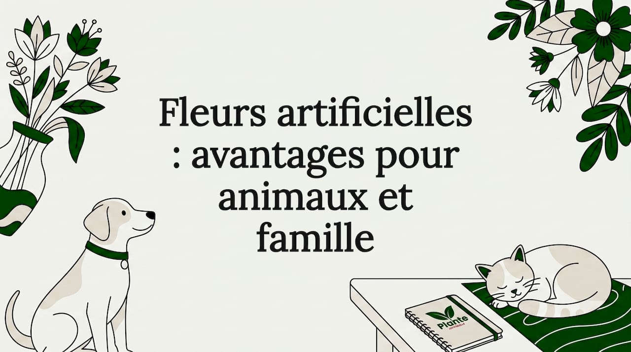Carte titre illustrée : motifs floraux et animaux pour une déco élégante