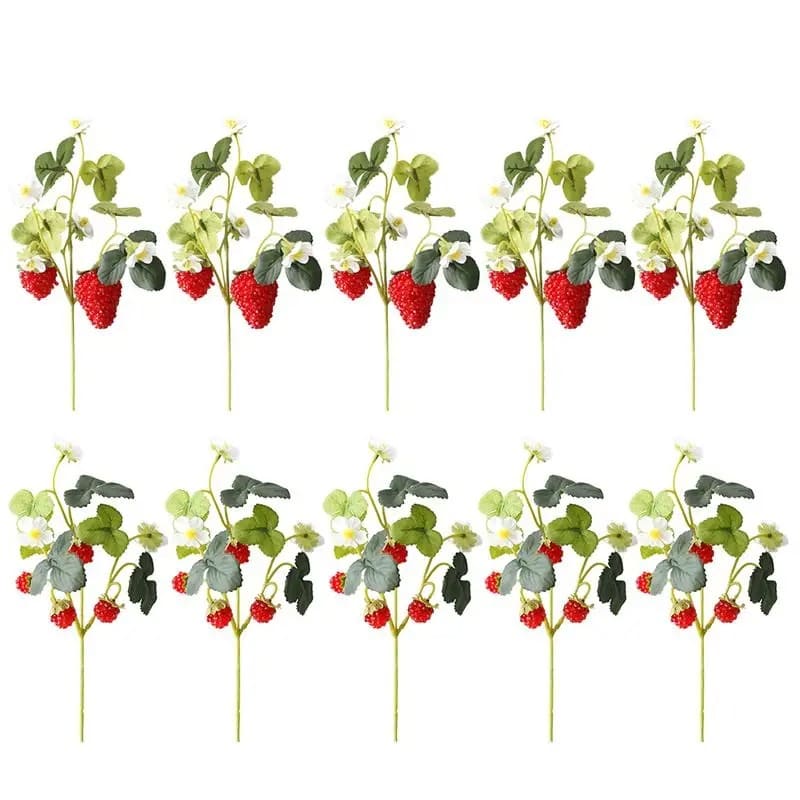 Fleurs Fraises Artificielles