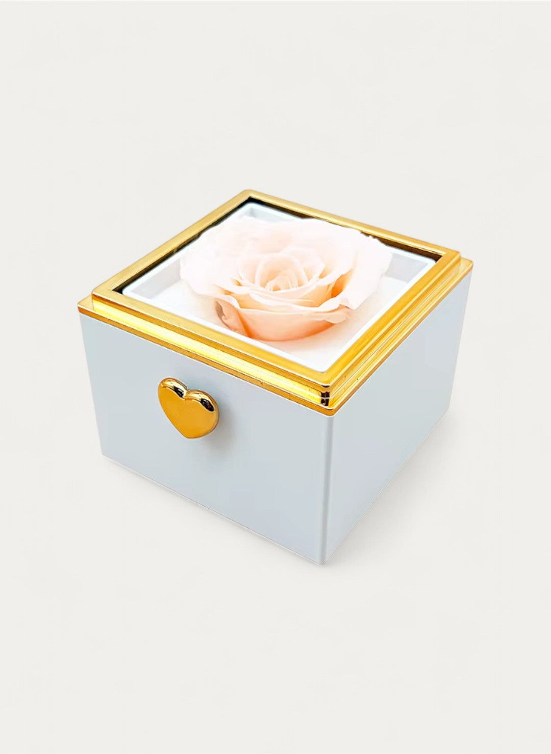 Coffret Rose Éternelle avec Collier Gravé