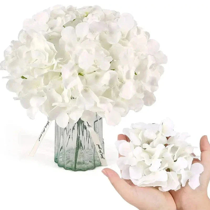50 Hortensias Blancs pour Décoration de Mariage
