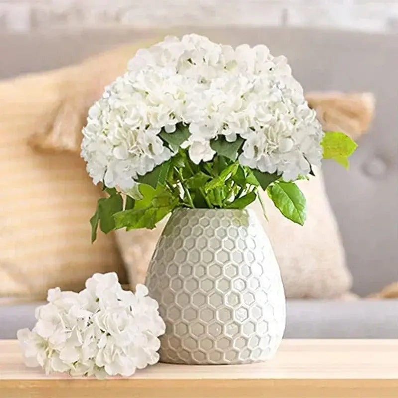50 Hortensias Blancs pour Décoration de Mariage