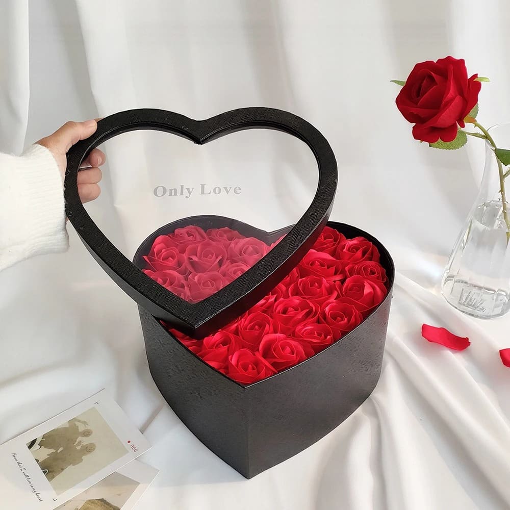 Boîte de Roses Éternelles en Éternium