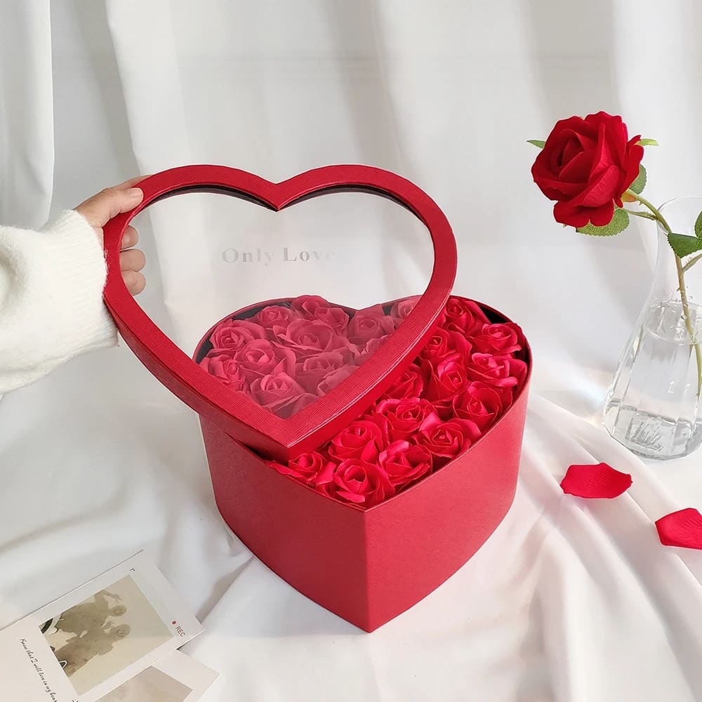 Boîte de Roses Éternelles en Éternium
