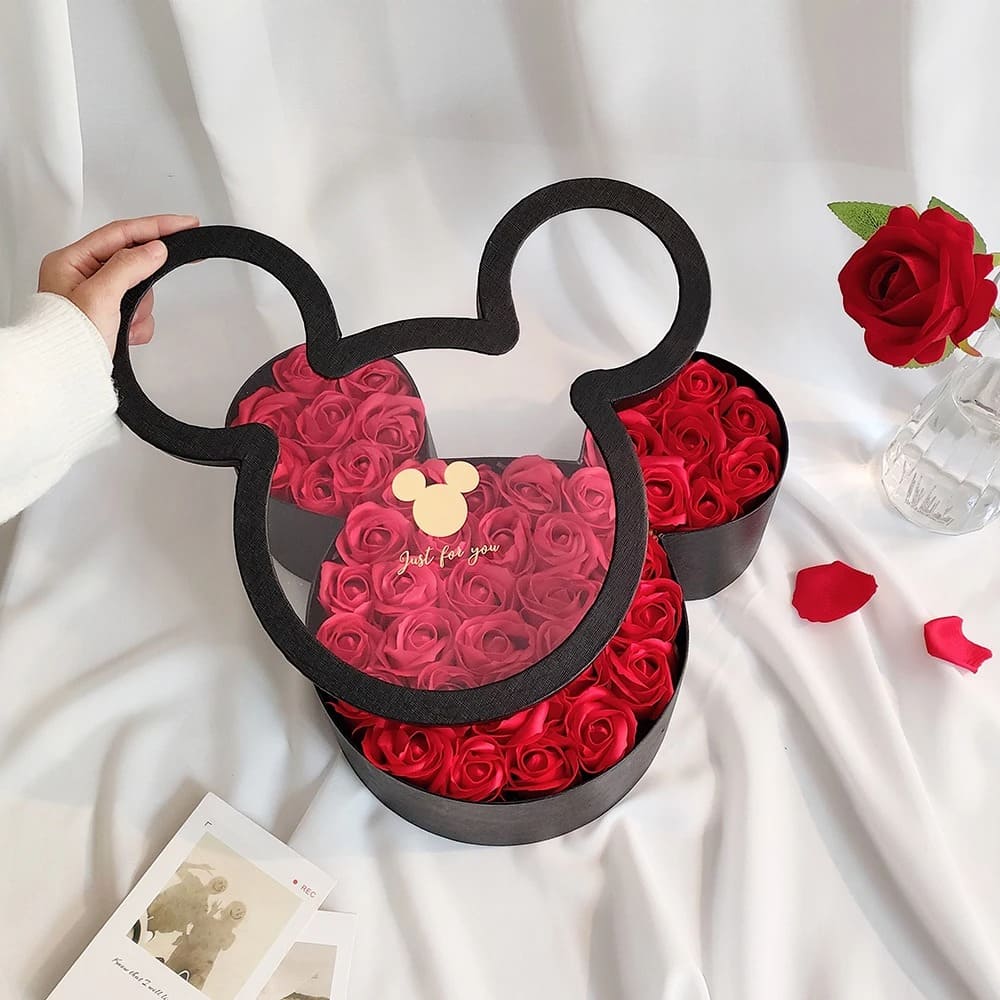 Boîte de Roses Éternelles en Éternium
