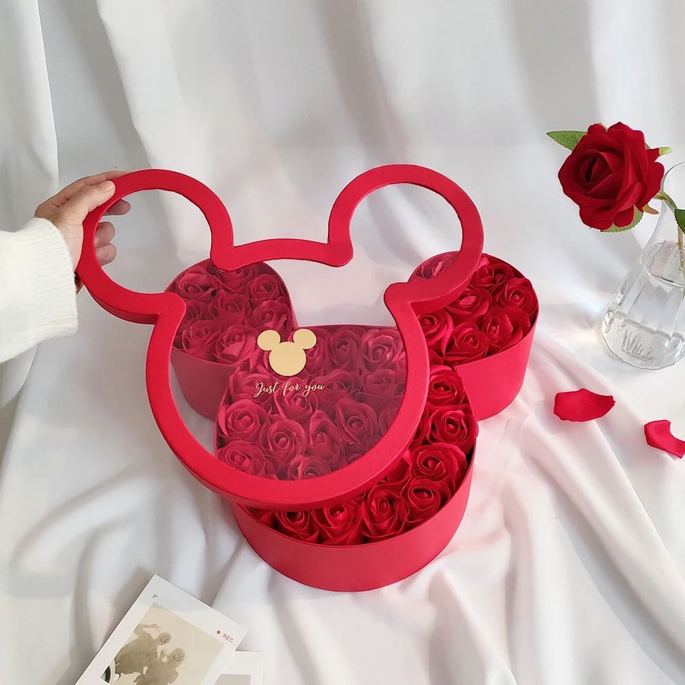 Boîte de Roses Éternelles en Éternium