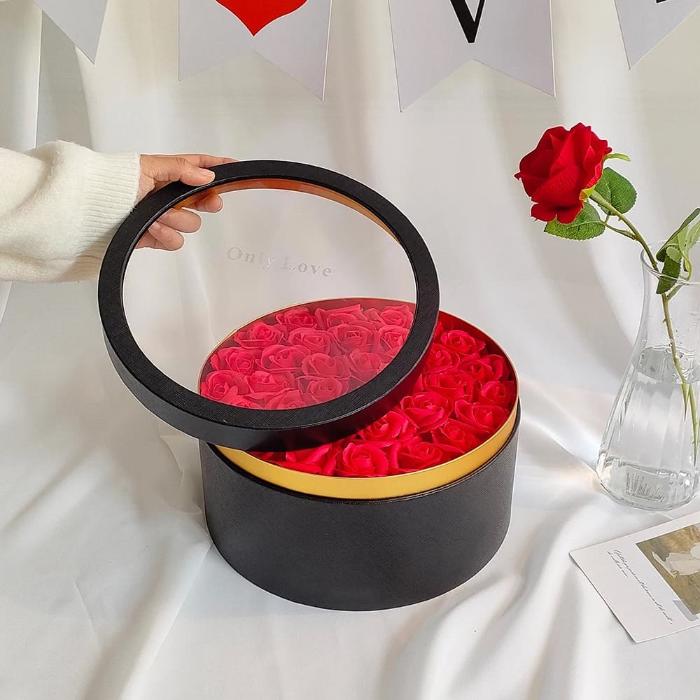 Boîte de Roses Éternelles en Éternium