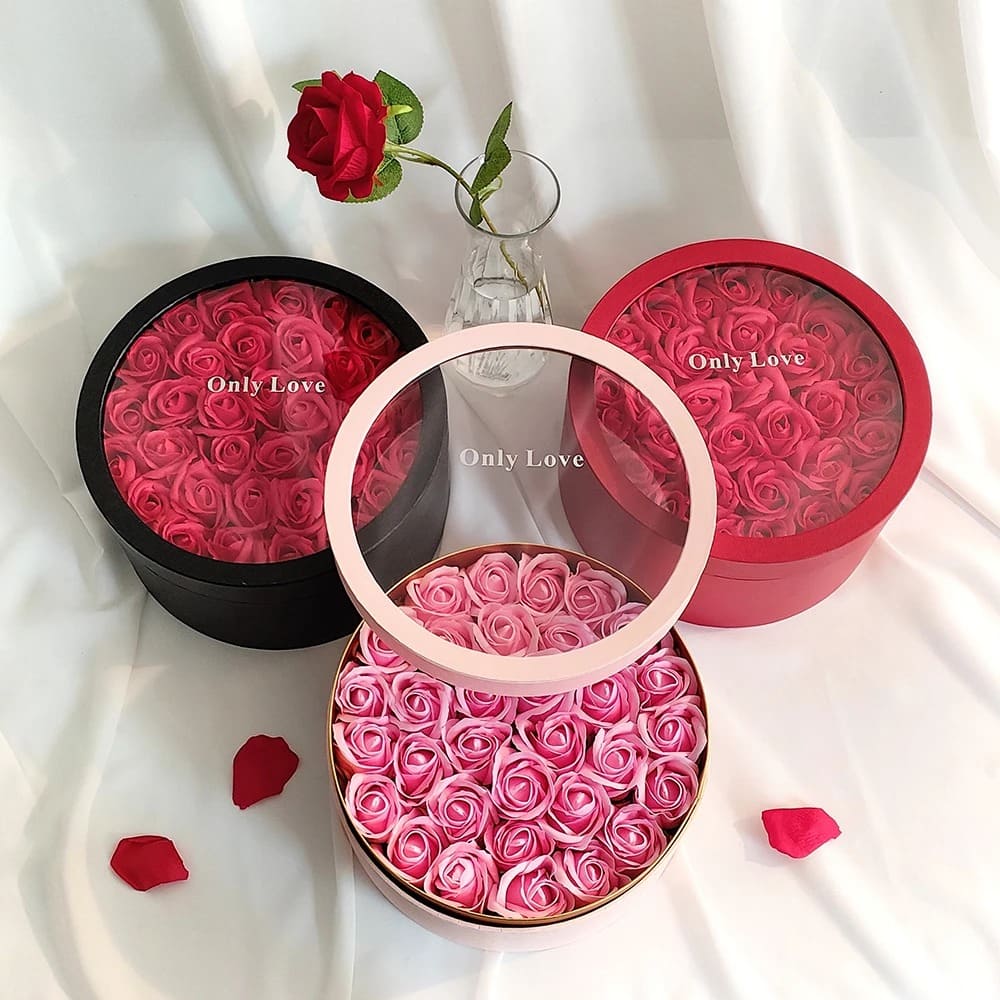 Boîte de Roses Éternelles en Éternium