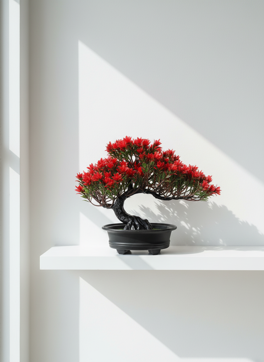 Bonsaï Artificiel Rouge 24cm