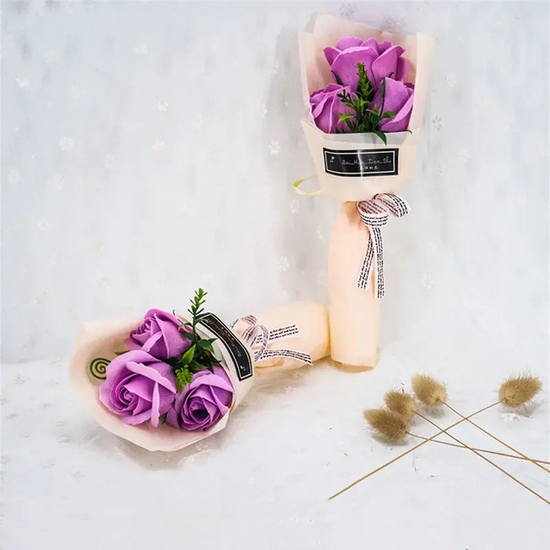 Bouquet Rose Éternelle - Cadeau Fleuri Pour Toujours