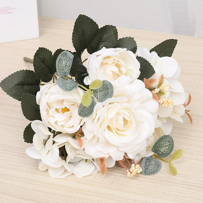 Bouquet de Fleurs Artificielles pour Mariage - Décoration de Table Élégante