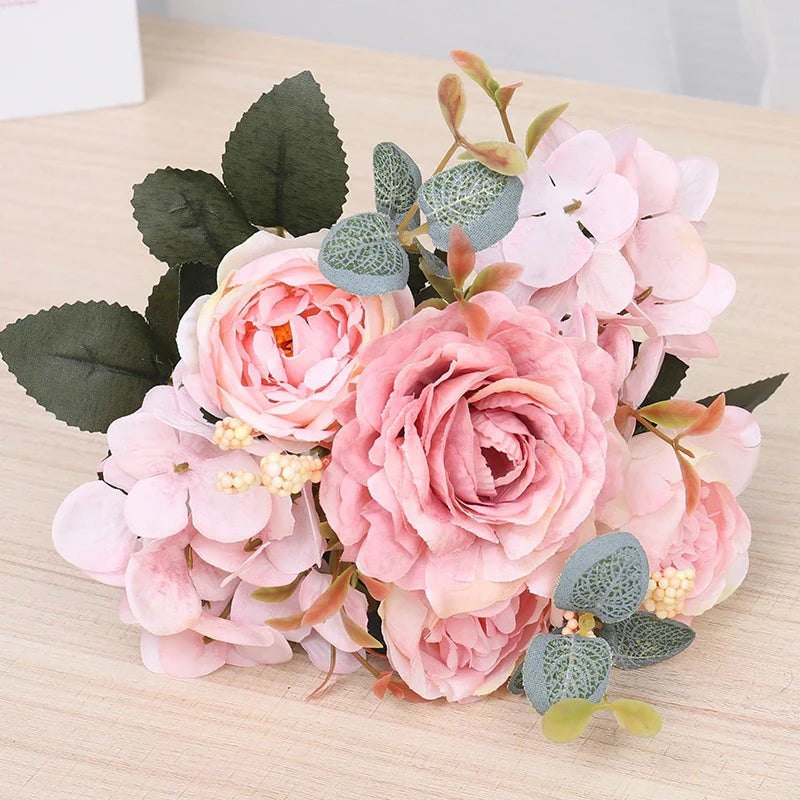 Bouquet de Fleurs Artificielles pour Mariage - Décoration de Table Élégante