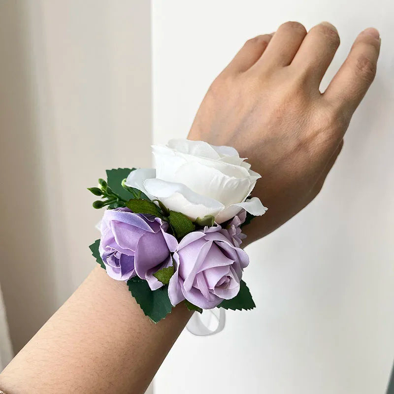 Bouquet Mariage Blanc et Violet - Fleurs Élégantes
