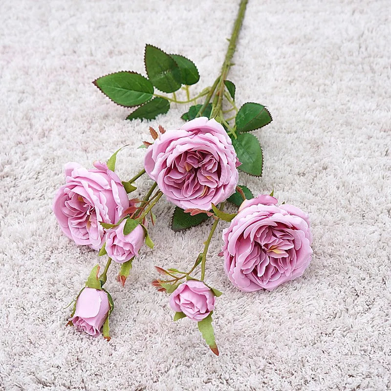 Roses Artificielles Branche Décorative