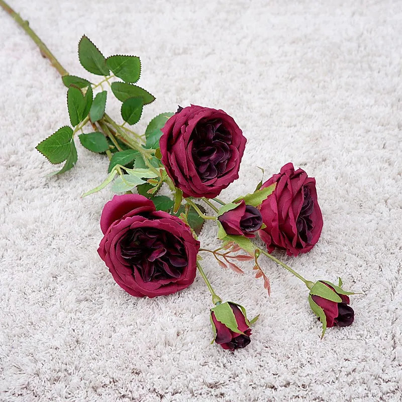 Roses Artificielles Branche Décorative