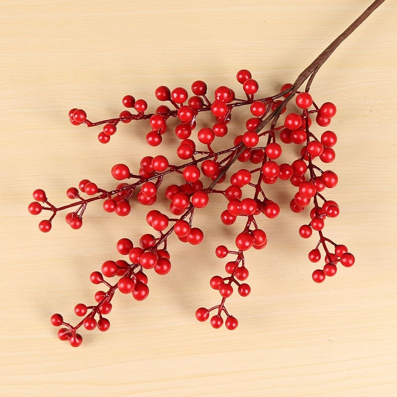 Branches Artificielles de Baies Rouges