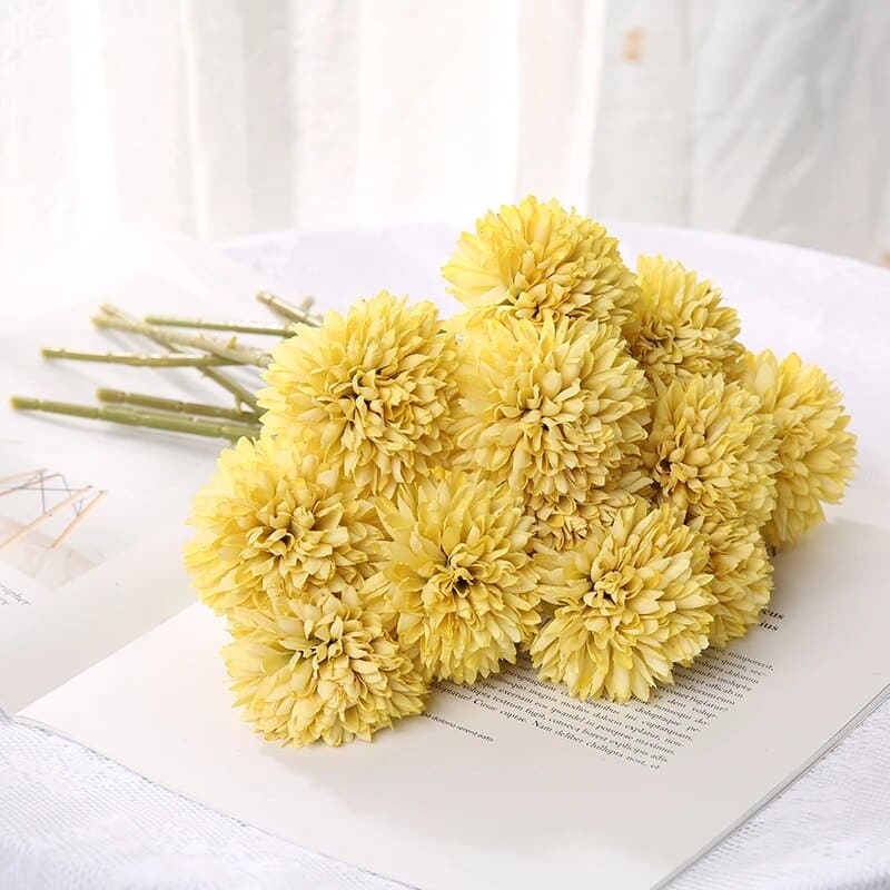 Chrysanthème Artificiel Blanc