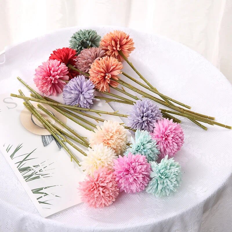Chrysanthème Artificiel Blanc