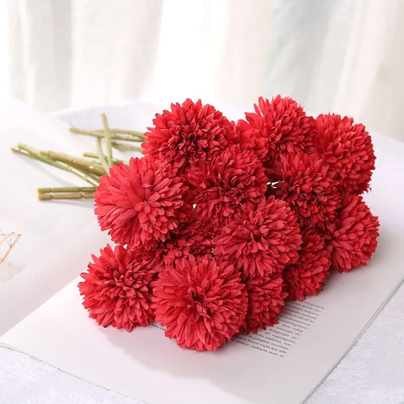 Chrysanthème Artificiel Blanc