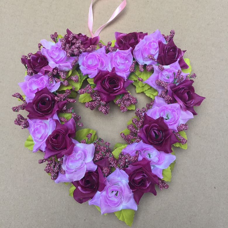 Cœur Deuil Fleur Artificielle