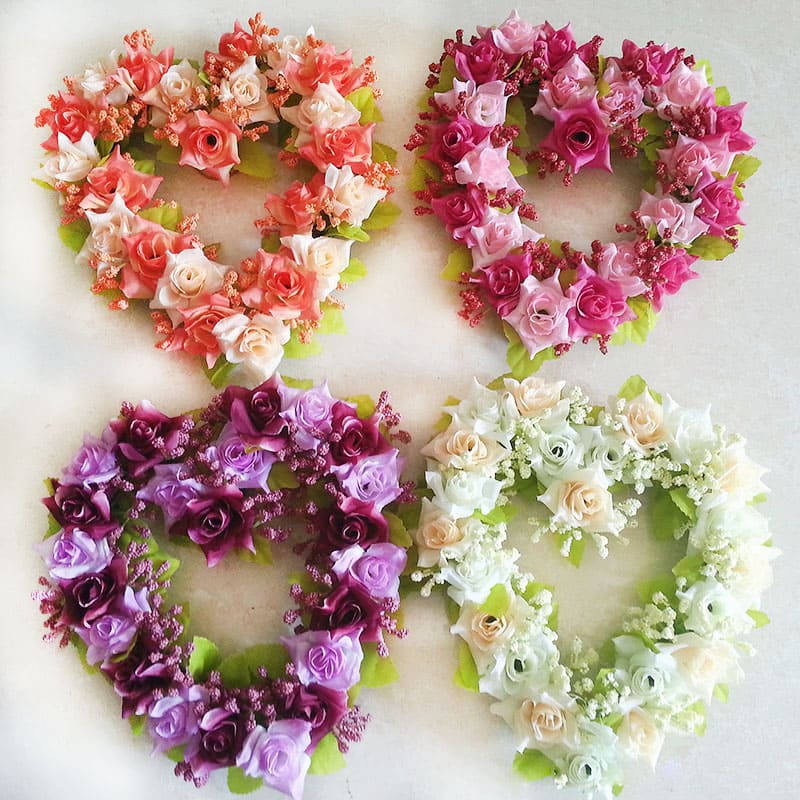 Cœur Deuil Fleur Artificielle