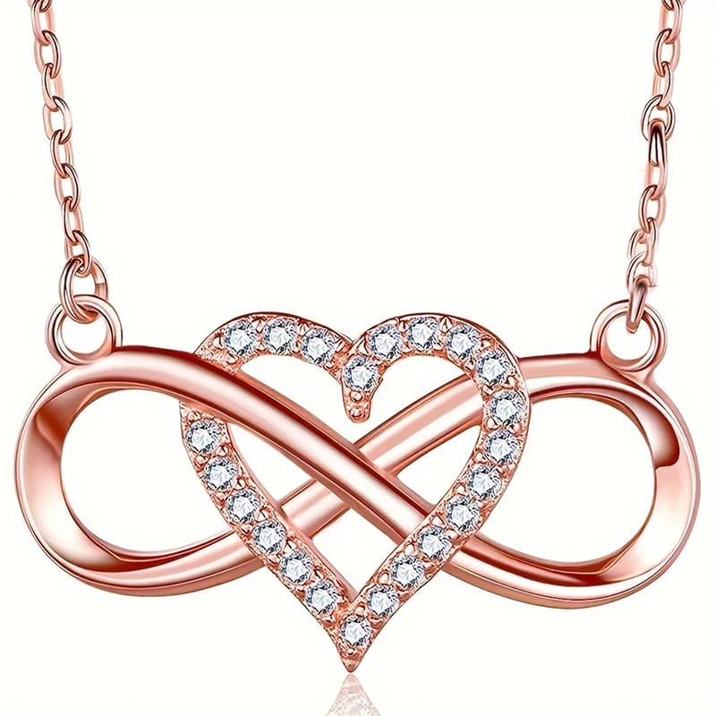 Collier Infini Rose Éternelle