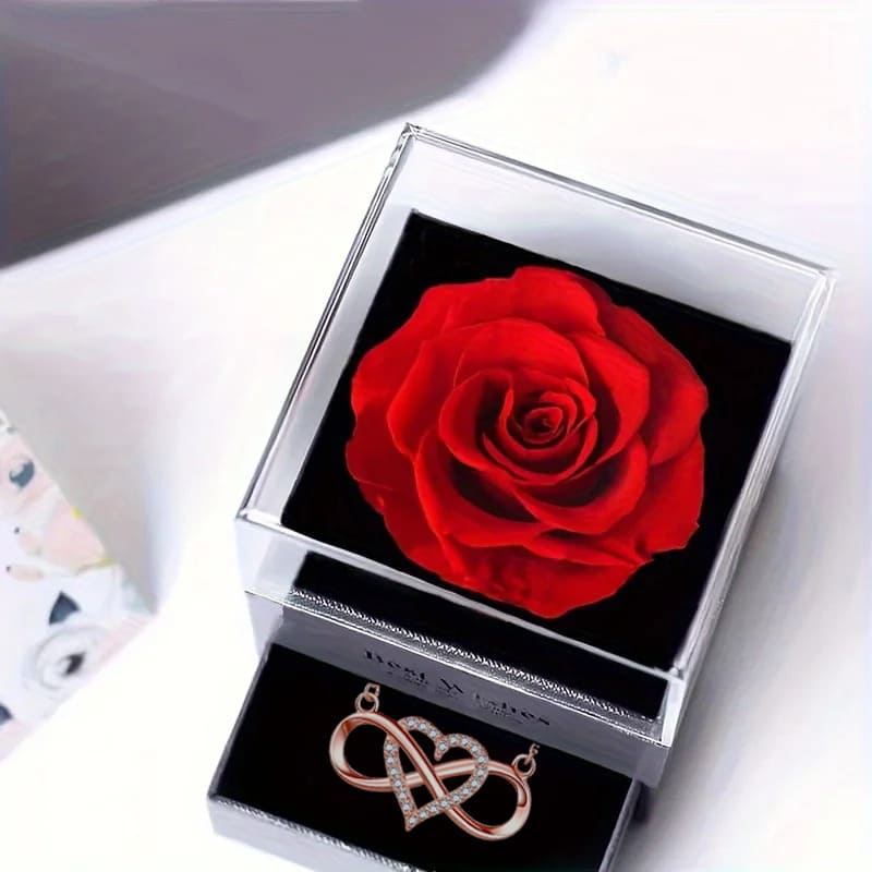 Collier Infini Rose Éternelle