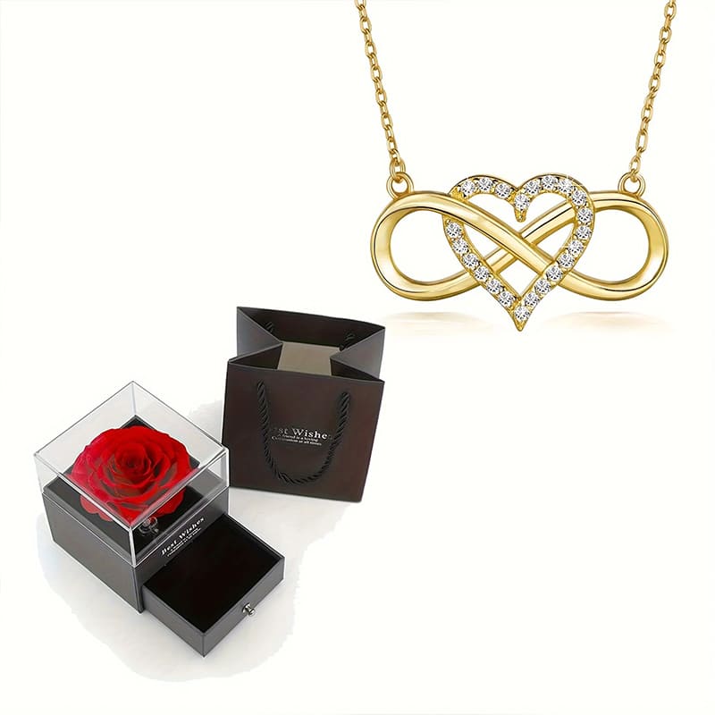 Collier Infini Rose Éternelle