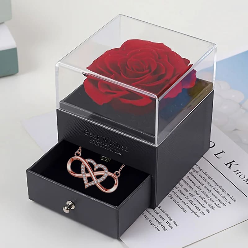 Collier Infini Rose Éternelle