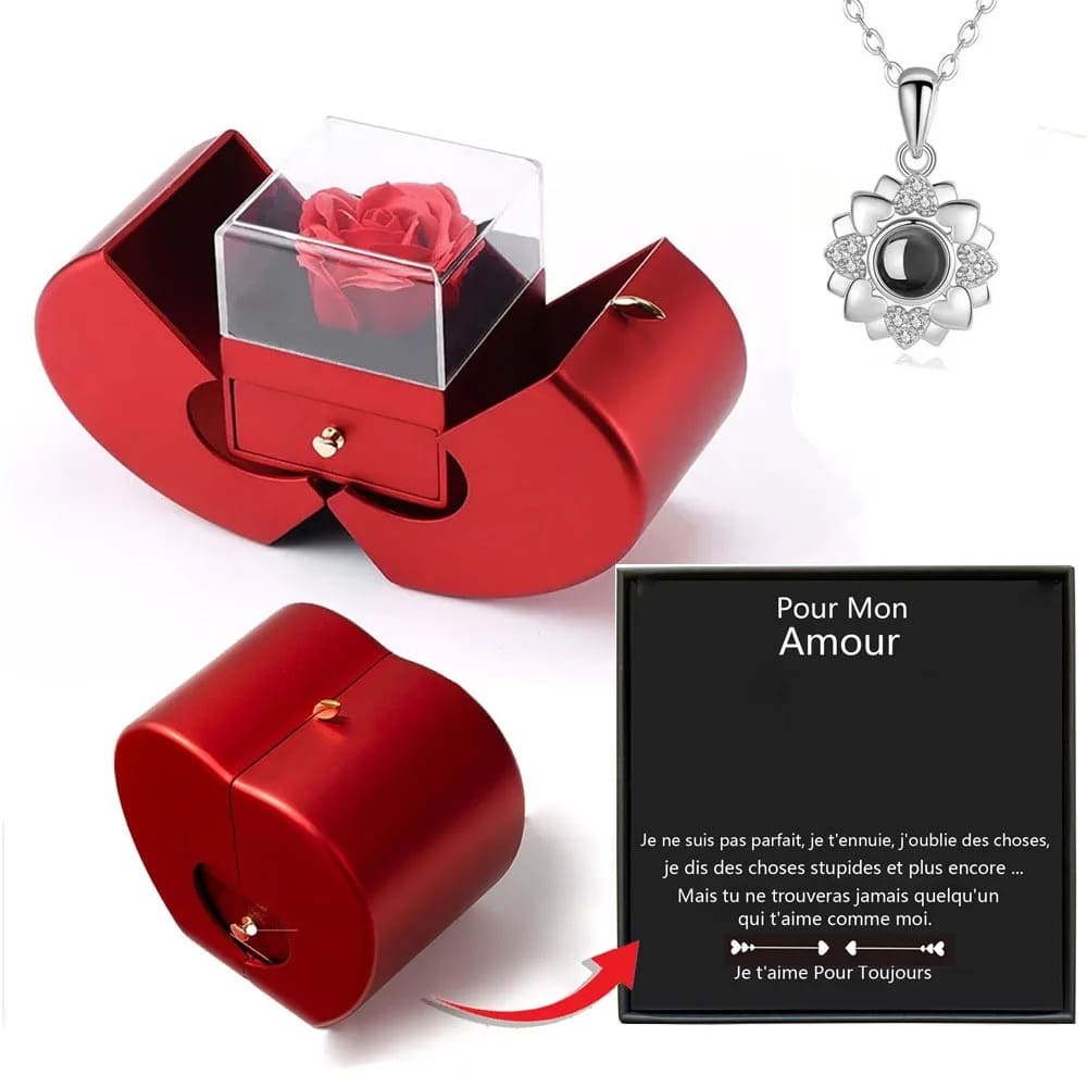 Collier "Je T'aime en 100 Langues"