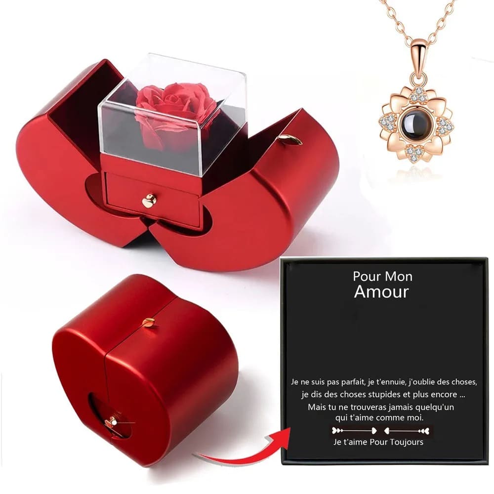 Collier "Je T'aime en 100 Langues"