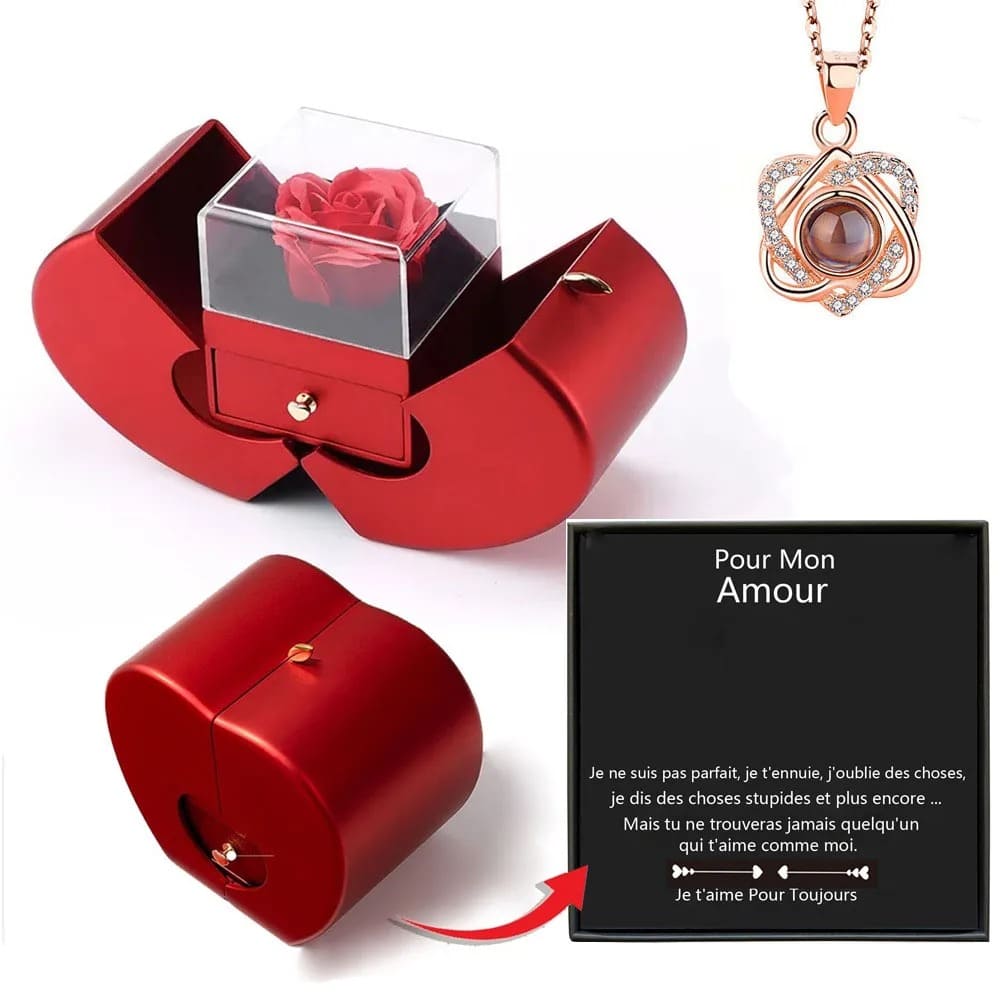 Collier "Je T'aime en 100 Langues"