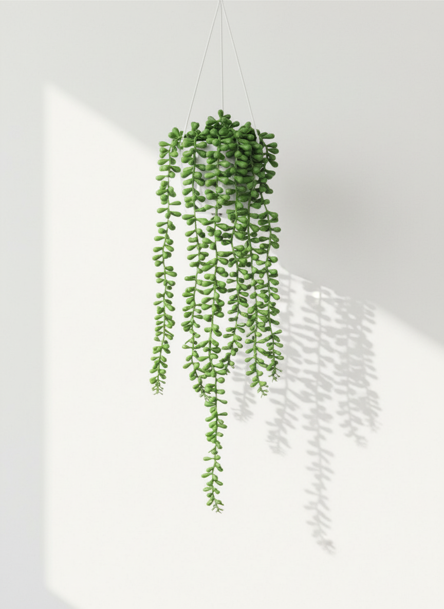 Collier de perles Succulente Artificielle Tombante 70cm