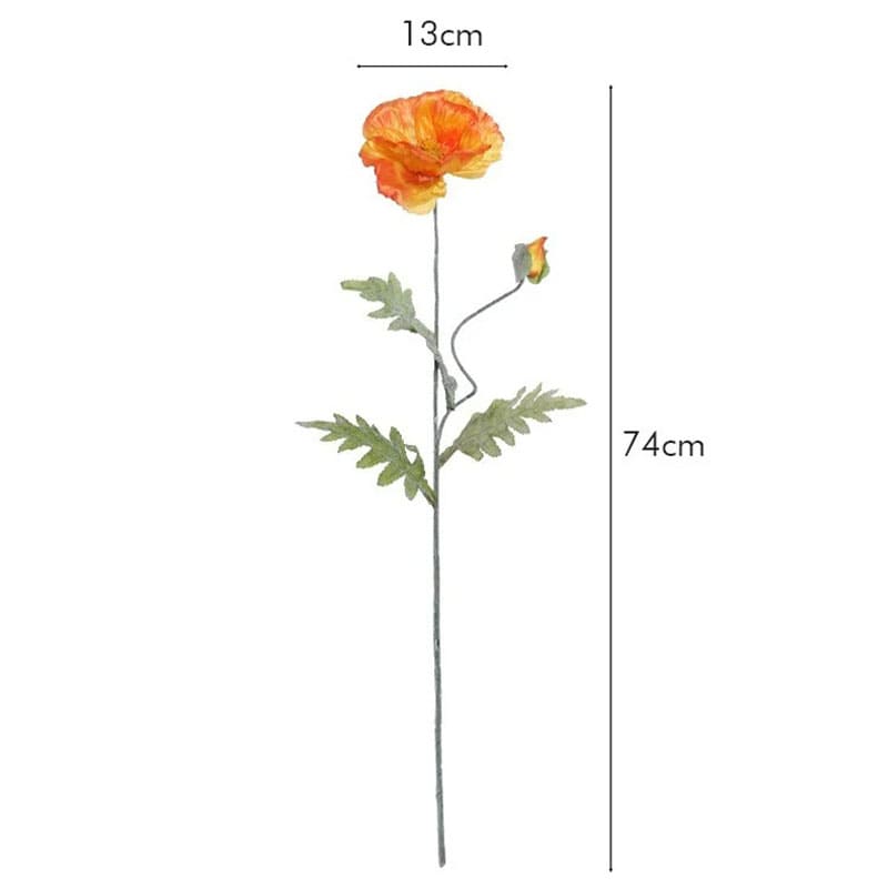 Coquelicot Artificiel en Soie