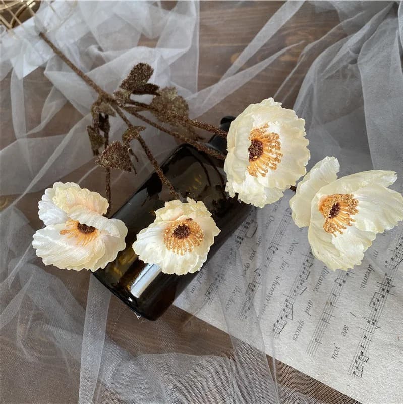 Artificiel Coquelicot Vintage
