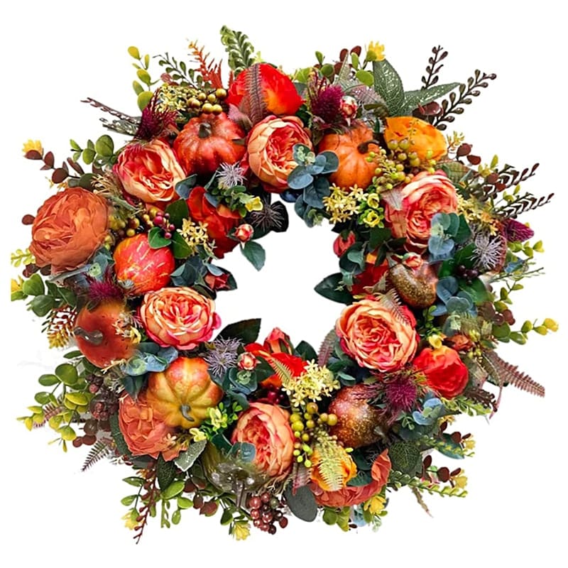 Couronne de Fleurs Automnales Feng Shui