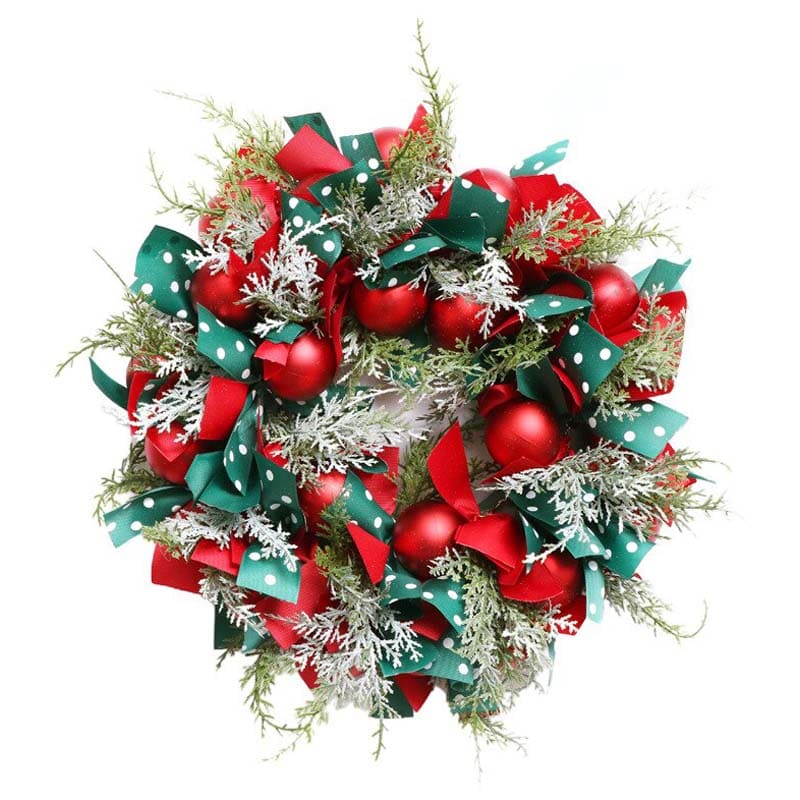 Couronne de Noël en sapin naturel.