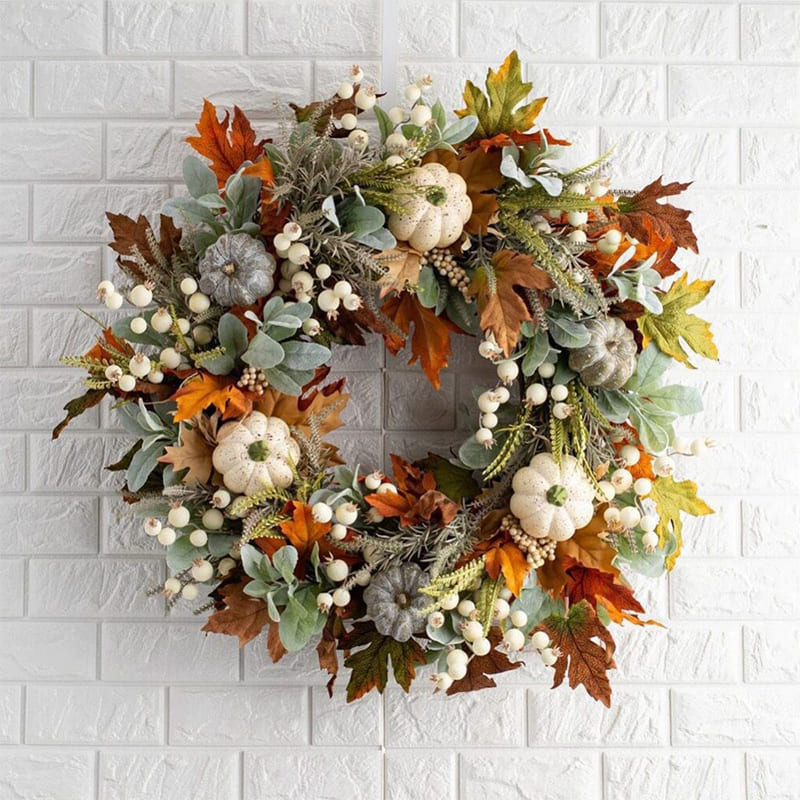 Couronne Automne Décorative Taille 30 cm