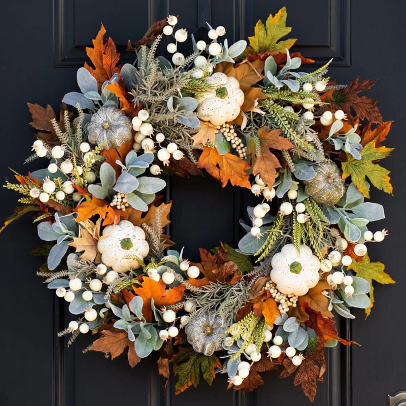 Couronne Automne Décorative Taille 30 cm