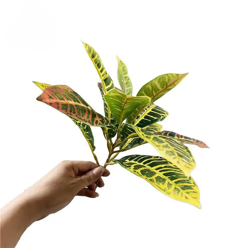 Croton Artificiel - Décoration Intérieure aux Couleurs Vives