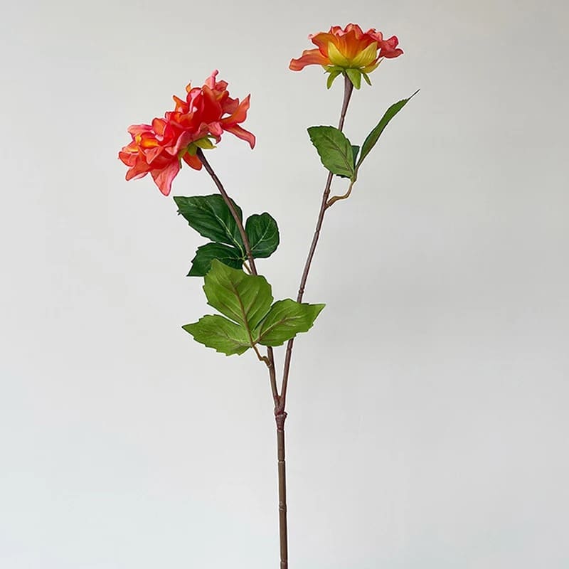 Dahlia Artificiel Rouge 40cm