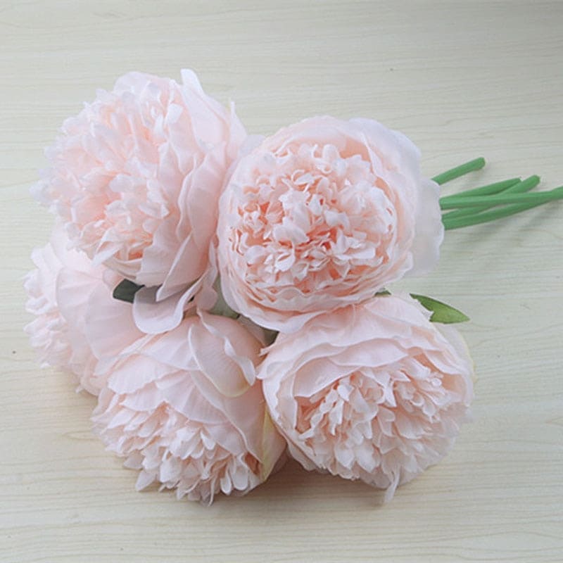 Faux Pivoines Artificielles en Soie Multicolores