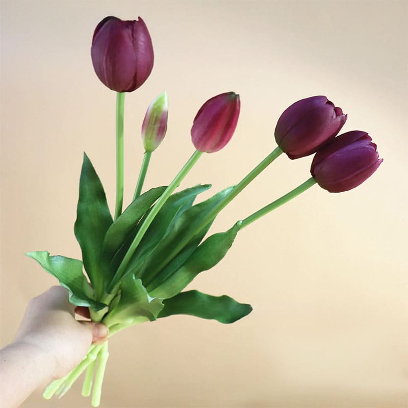 Tulipes Artificielles en Soie