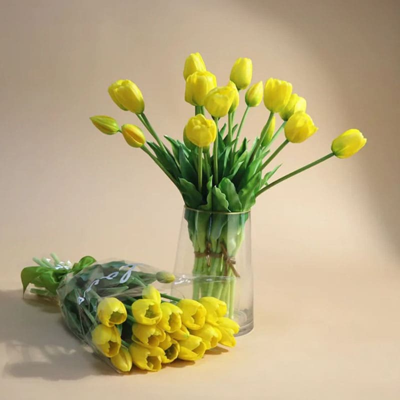 Tulipes Artificielles en Soie