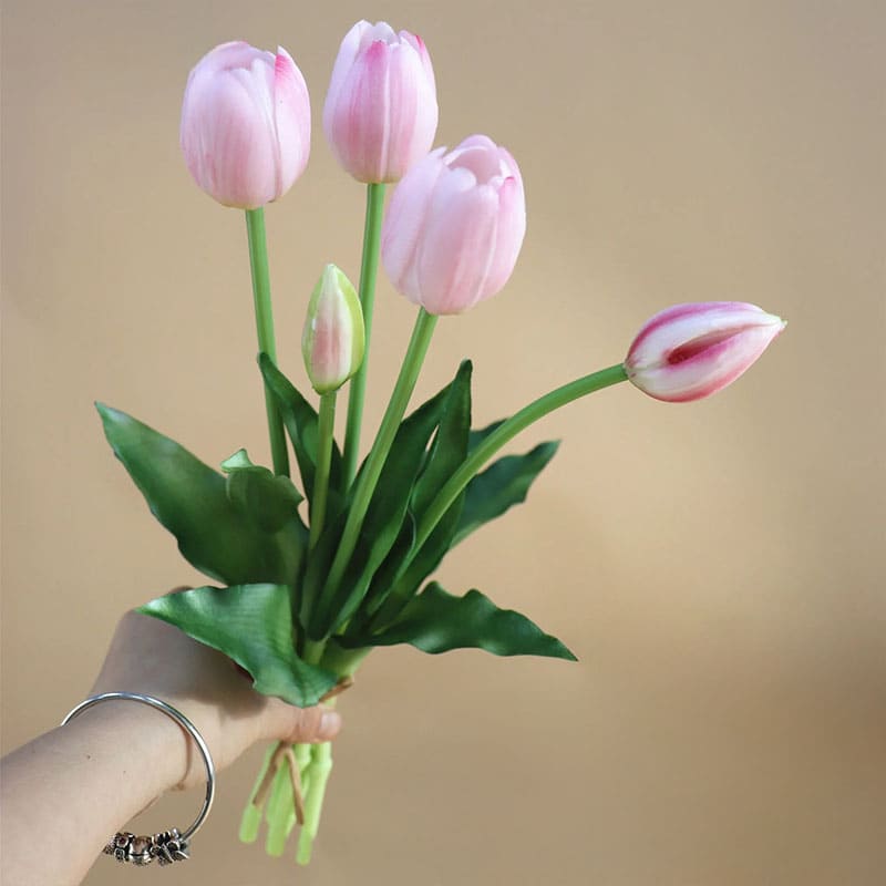 Tulipes Artificielles en Soie