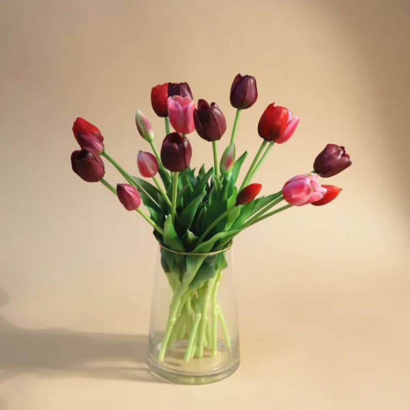 Tulipes Artificielles en Soie