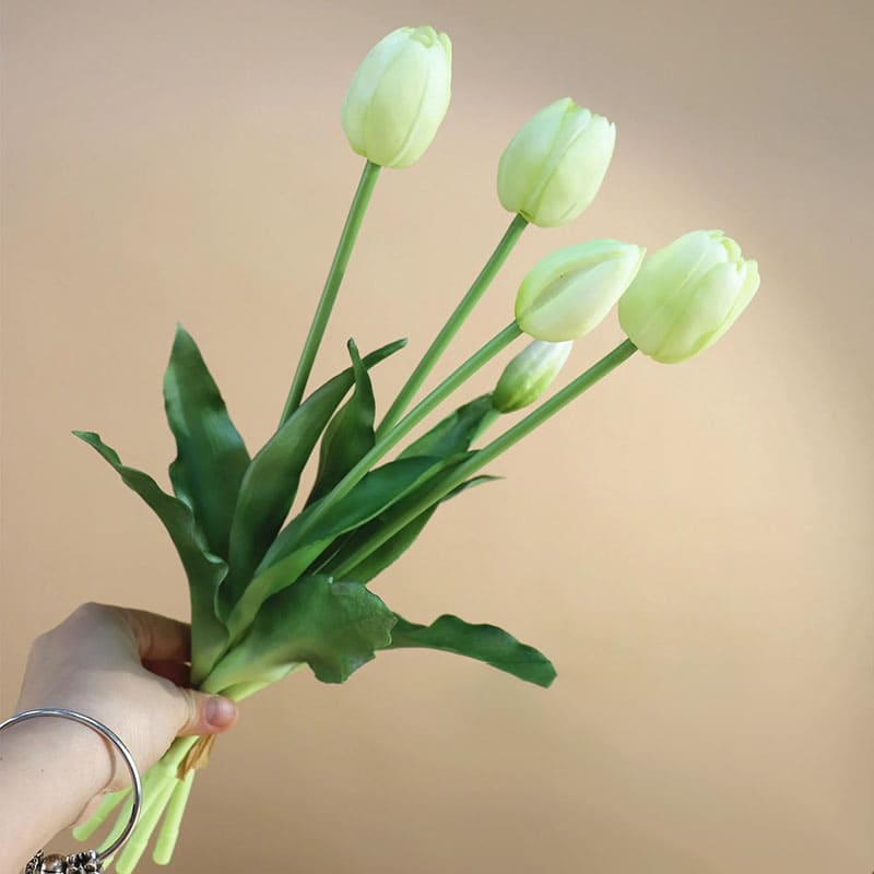 Tulipes Artificielles en Soie