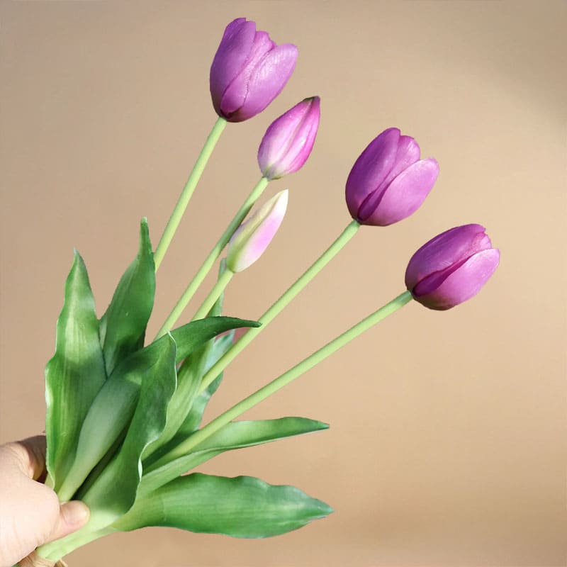 Tulipes Artificielles en Soie