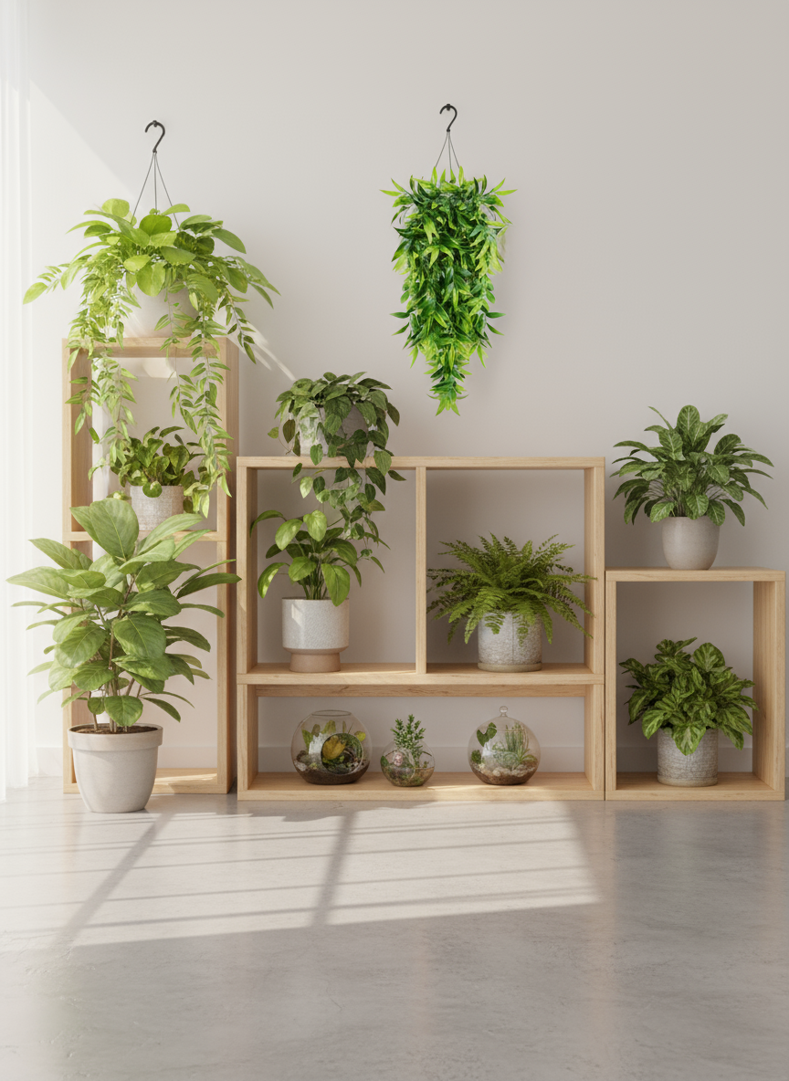 Feuilles de Bambou Artificielles Tombantes 80cm